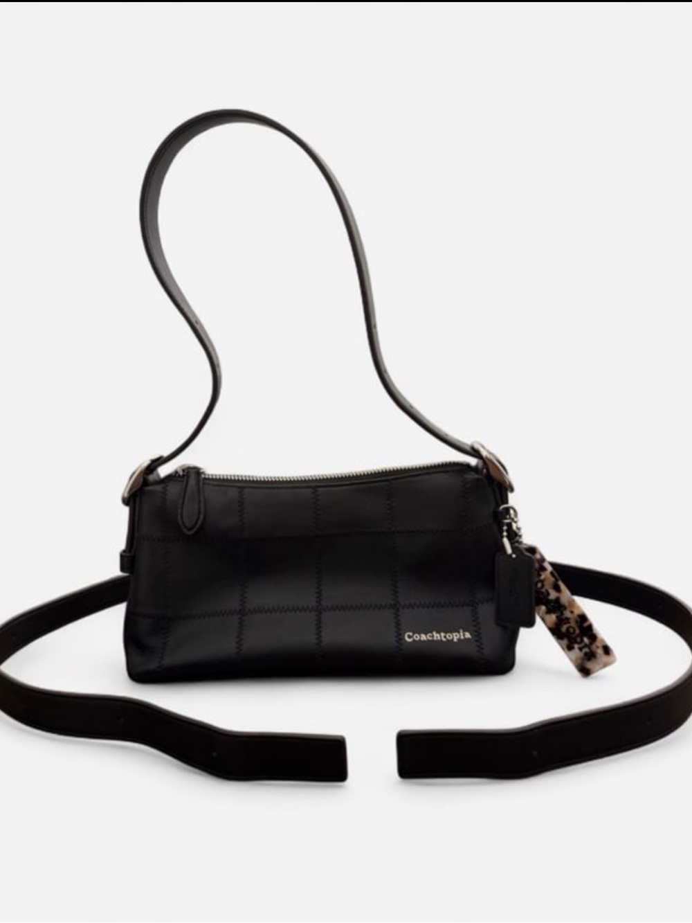Coachtopia Alter/Ego Black Small Slouchy Shoulder Bag